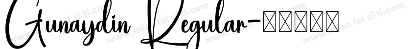 Gunaydin Regular字体转换